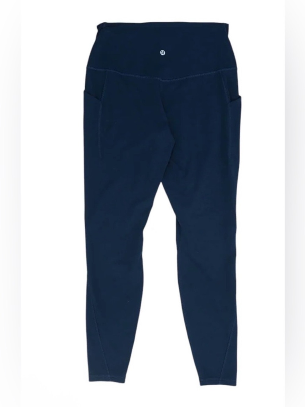 Lululemon Navy High-Rise Leggings with Side Pockets
